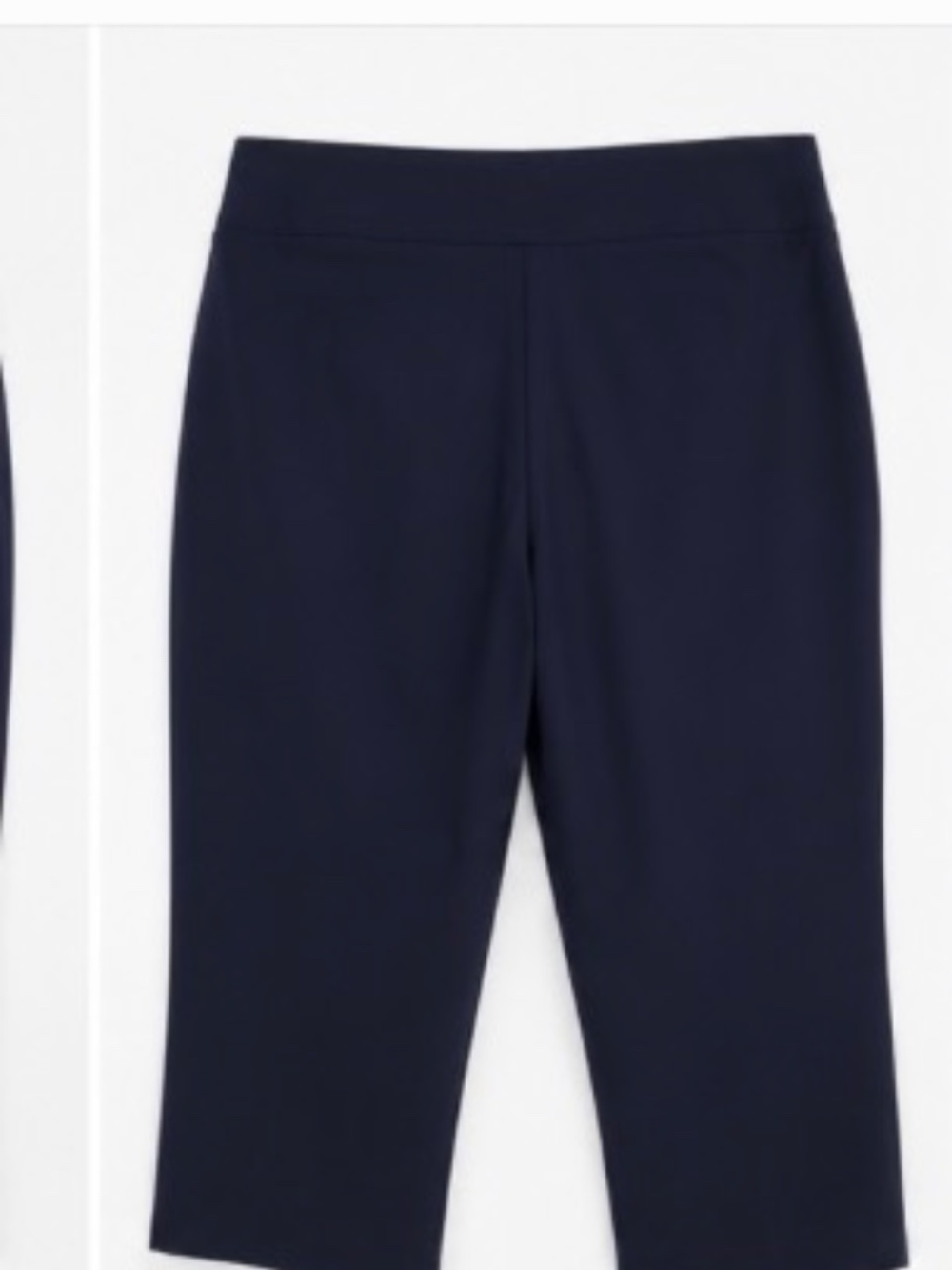 Rekucci Women's Size 16 Tall Navy Pull-On Capri Pants Career Casual - Picture 2 of 5